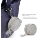 Personalized Pacifier Holder Shell | Pacifier Cover & Binky Clip Pouch for Girls - Zip Container for Diaper Bag & Stroller Accessories - Geruwam Light Gray - Buy Online on GoSupps.com