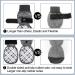 BEAUTYZOO Dog Socks - Non Slip Paw Protector for Dogs on Hardwood Floors - Small, Medium, Large Sizes - Double-Sided Grips for Traction Control - Dark Grey, Size L - Buy Online on GoSupps.com