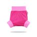Petit Lulu Pull Up Cloth Nappy Wrap | Size S | Washable Diaper Wrap | Reusable Cloth Nappies | Made in Europe (Pink)