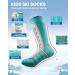 Buy Outdoormaster Children s Ski Socks 2-Pack - Merino Wool Winter Compression Thermal - Non-Slip Cuffs for Boys & Girls 36 Green | Ideal for Outdoor Adventures - Buy Online on GoSupps.com