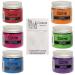 Tim Holtz Distress Embossing Glaze Bundle 6 Bright Colors Candied Apple Picked Raspberry Salty Ocean Twisted Citron Wild Honey Wilted Violet Plus Pack of 3 Carnora Scoop Spoons 7 Item Bundle
