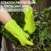 Vgo Household Gloves with Lining - Reusable Cleaning Gloves in TPE, Latex-Free, Thicker, Antislip, Multifunctional - 1 Pair Large (Lemon Green) - Buy Online on GoSupps.com