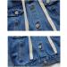 Odziezet Denim Hooded Jacket for Baby Boys | Long Sleeve Zipper Jean Coat | Spring Outfits 2-3 Years - Buy Online on GoSupps.com