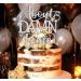 About Damn Time Cake Topper Funny Wedding/Engagement/Bridal Shower/Happy Birthday Party Decorations Supplies for Men Women Silver Glitter - Buy Online on GoSupps.com