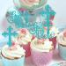Rsstarxi 24 Pack God Bless and Baptism Cupcake Toppers Glitter Cross God Bless Cupcake Picks Decorations for Babyshower Christian First Communion Baptism Party Cake Decorations Blue - Buy Online on GoSupps.com