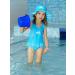 Playshoes Girls UV Protection Sun Hat - Swans Design 55/15 Turquoise - Best Sun Safety for Kids - Buy Online on GoSupps.com