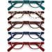 EYEURL Half Frame Reading Glasses for Women - 5 Pack Blue Light Blocking Rimless Computer Readers Anti UV Spring Hinges 2.0 Strength - Stylish & Functional Eyewear - Buy Online on GoSupps.com
