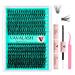 VAVALASH DIY Lash Extension Kit 280 Clusters Individual Lashes Kit 30D 40D 0.07D-10-16mm Lash Clusters Lash Bond and Seal Lash Tweezer for DIY Eyelash Extension at Home(Kit-30D+40D-0.07D-10-16MIX) 30D+40D KIT-280PCS 280 Piece Assortment