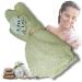 African Bath Net | Sponge Exfoliating Wash Mitt | Foaming Shower Scrub and Back and Body Scrubber | Bathing Sponge (Cream)