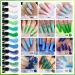 Morovan Poly Gel Nail Kit - 12 Colors Starter Kit for Professional Nail Extension - DIY Poly Gel Nail Color Packs - Green Blue Glitter Green - Buy Online on GoSupps.com