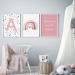 Pompom Prints Set of 3 Rainbow Nursery Prints | Scandi Boho Style Decor for Girls Bedroom | Playroom Wall Art (5x7 Inch) - Frames Not Included - Buy Online on GoSupps.com