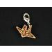 Miniblings Crane Charm Zipper Pull - Handmade Senbazuru Bird Origami Jewelry Silver-Plated Pendant for Bracelets & Bags - Buy Online on GoSupps.com