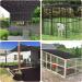 10x10ft High Density Dog Kennel Shade Cover with Grommets- Sunblock Mesh Panel for Outdoor Pet Crate and Chicken Coop - Buy Online on GoSupps.com