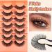 7 Pairs of 3D False Eyelashes Cat Eye Fluffy Volume Curly Cat-Eye Artificial Eyelashes Natural Look Reusable Handmade Faux Mink Makeup Eyelashes (7C-HR-E15) - Buy Online on GoSupps.com
