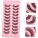 minkissy 10 Pairs False Eyelashes Eyelash Women Natural Eyelashes Self Adhesive Eyelashes Fluffy False Eyelashes Eyelashes False Lashes Natural Curly 7d Imitation Cosmetic - Buy Online on GoSupps.com