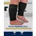 Pembrook Plus Size Compression Sleeves 20-30mmHg for Legs - Bariatric 4X-Large Black - Buy Online on GoSupps.com