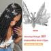 DEEKA 12 PCS 3D Moving Butterfly Hair Clips - Silver Butterfly Hair Accessories for Women and Girls - Buy Online on GoSupps.com