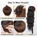 Ponytail Extension Long Wavy Ponytail Hair Extensions 26 Inch Synthetic Drawstring Ponytail Clip in Wave Ponytail Hairpiece for Black Women Ponytail Hairpiece for Women (Color : 8 Size : 26inches 26inches 8 - Buy Online on GoSupps.com