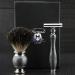 Men's Shaving Set Kit - Double Blade Safety Razor & Badger Hair Brush | Perfect Gift for Him - Buy Online on GoSupps.com