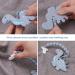 4-Pack Silicone Pacifier Clips with One-Piece Beads - Flexible Teething Relief for Baby Boys and Girls | Rust-Free Holders for Newborns (Grey) - Buy Online on GoSupps.com