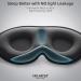 Innovative Sleep Mask for Men and Women | Trilancer 3D 100% Light Blocking Design | Comfortable Eye Mask Blackout Blindfold for Sleeping, Nap, Meditation, and Travel with Earplugs - Black - Buy Online on GoSupps.com