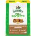 Greenies Pill Pockets Natural Dog Treats, Capsule Size, Peanut Butter Flavor 15.8 Ounce (Pack of 1)