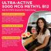 Methyl B12 5000mcg & L-Methylfolate Gummies for Women Men - Active 5-MTHF & Methylted B-Complex Multivitamin Supplement + B6 Choline TMG for Cellular Energy Cognition Methylation MTHFR Gene 60Cts 60 Count (Pack of 1) - Buy Online on GoSupps.com