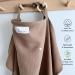 TISU Nursing Cover for Baby Breastfeeding & Pumping | Multi-Use Car Seat and Stroller Cover | Organic Muslin Cotton | Pastel Colors - Pale Taupe - Buy Online on GoSupps.com