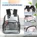 Mildbeer Clear Stadium Backpack with Bottle Holder - 12x12x6 PVC Plastic See Thru Bag for Work, Concerts, and Festivals - Black - Buy Online on GoSupps.com