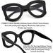 FEISEDY Retro Oversized Blue Light Blocking Reading Glasses - Anti Glare Thick Frame for Digital Eye Strain - B2980 Black Frame 2.0x - Buy Online on GoSupps.com