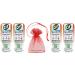 Cif Power & Shine Eco Kitchen Refill 70ml Refills for Kitchens Cleaner Spray Removes tough grease with no harsh smells pack of 4 + Gift for You: Organza Small Bag