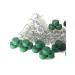 Flocoro 30 pieces Petlings empty pet preform petling with lid green for geocaching accessories waterproof petling clear preform bottle blank