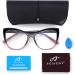 FEISEDY Trendy Cateye Blue Light Blocking Glasses for Women - TR90 Spring Hinges B2676 Black & Pink - Buy Online on GoSupps.com