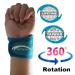 Adjustable Neoprene Wrist Support Bands for Men Women & Youth - 360 Comfort Fit (Teal - Buy Online on GoSupps.com
