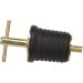 Attwood 11587-4 T-Handle Drain Plug | 1-Inch Brass-Plated Locking Plug with Chain - Buy Online on GoSupps.com