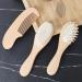 Personalized Baby Hair Brush Set - 3 Soft Goat Bristle Brushes & Combs for Newborns | Perfect Baby Baptism Gifts - Buy Online on GoSupps.com