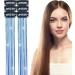 6 Hair Tinsel 19.7Inch Shiny Clip In Hair Tinsel Kit Colorful Fairy Glitter Tinsel Hair Extensions Clip Smooth For Women Girls Kids Lake Blue - Buy Online on GoSupps.com