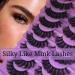 Kmilro F09 Curly Fluffy Lashes 10 Pairs - 18MM 8D Volume Russian Strip Mink Fake Eyelashes - Buy Online on GoSupps.com