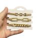 Gold Plated Ponytail Holders Scrunchies - Soft Elastic Hair Ties Bracelet - Trendy Hair Accessories for Women in Khaki - Buy Online on GoSupps.com