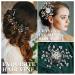 64-Piece Wedding Hair Comb Set with Flower Rhinestone Hair Sticks, Pearl Hair Pins, Crystal Combs, Hair Vine, and U-Shaped Pearl Clips - Buy Online on GoSupps.com