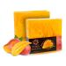 Panu soap mango - vegan shower soap for all skin types - natural soap as a fixed shower gel and solid shampoo - Premium soap bar - natural shower chunk as a fixed shower gel mango 110 g (1 Pack)