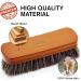 Stone and Clark Premium Horsehair Shoe Brush - 100% Horse Hair Bristles - Beech Wood Handle - Perfect for Leather Polish - Buy Online on GoSupps.com