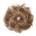 Buy Thick 80g Large Hair Tie Extensions | Messy Bun Updos | Voluminous Light Brown & Blonde Highlights - Buy Online on GoSupps.com
