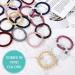 COZEASY 12 pcs Assorted Elastic Hair Ties - Gentle Hold Ponytail Holders for Thick and Curly Hair (Multicolor 17) - Buy Online on GoSupps.com
