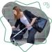 Badabulle Glossy Changing Bag - Stylish Black Baby Nappy Bag for Pram - Buy Online on GoSupps.com