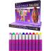Desire Deluxe Hair Chalk Gift for Girls - 10 Temporary Colour Pens Makeup Kit, Perfect Toy for Kids 5-13 Years Old - Buy Online on GoSupps.com