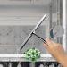 Ettori 10'' Stainless Steel Shower Squeegee | Clear Glass Wall Cleaner with Suction Hook - Buy Online on GoSupps.com