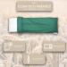 Lamarous Warming Pillows - 48x15 cm 100% Cotton Thermal Pillows with Wheat & Lavender Seeds for Neck & Colic Relief | Washable Cover Heat & Cold Therapy Green - Buy Online on GoSupps.com