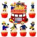 Tortendendeco birthday fire brigade fire brigade birthday decoration 2 years boys Kuchendeko firefighter fireman cake decoration for 2 years of children's birthday party decoration