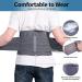 Lumbar Support Belt for Men and Women | 12 Stays, Extra-Wide Adjustable Back Brace for Lower Back Pain Relief | Large Size 39.3-51.1 inch | Pack of 1 - Buy Online on GoSupps.com